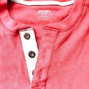 Jockey waffle sweater Red size small